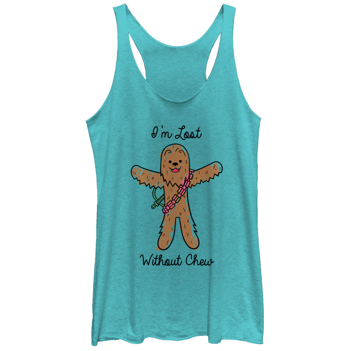 fifth sun Women's Star Wars Valentine's Day Lost Without Chew Racerback Tank Top