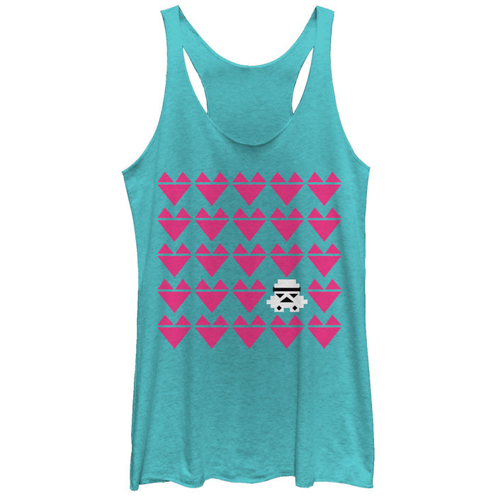 fifth sun Women's Star Wars Valentine's Day Stormtrooper Racerback Tank Top