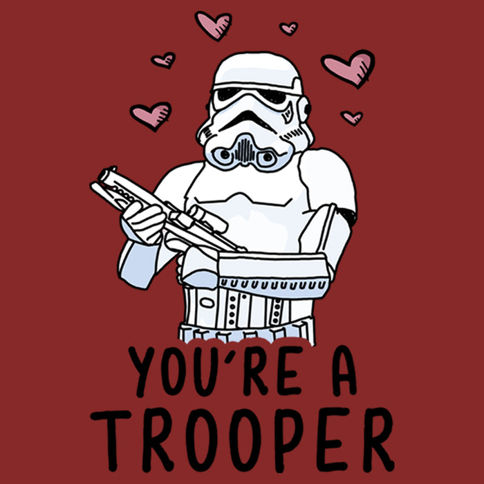 Fifth Sun Women's Star Wars Valentine's Day You're A Trooper T-Shirt
