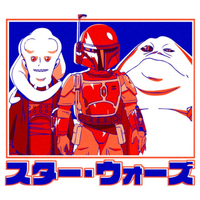 Fifth Sun Women's Star Wars: Visions Bib Boba And Jabba T-Shirt