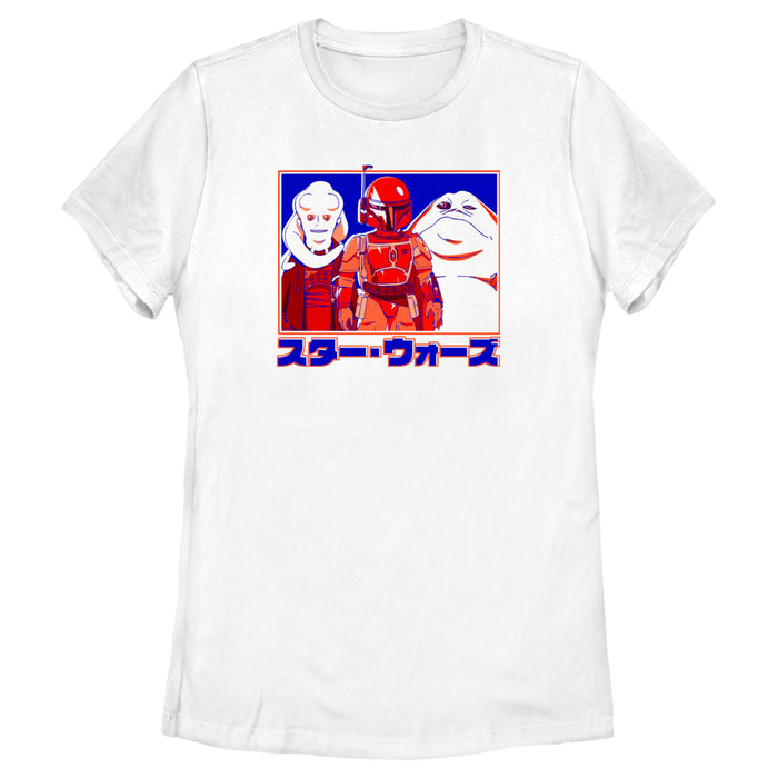 fifth sun Women's Star Wars: Visions Bib Boba and Jabba T-Shirt