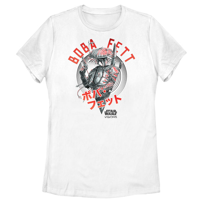 fifth sun Women's Star Wars: Visions Boba Fett Samurai T-Shirt