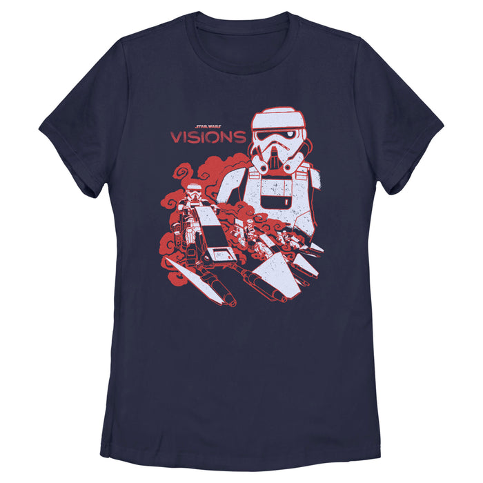 fifth sun Women's Star Wars: Visions Stormtroopers in Action T-Shirt