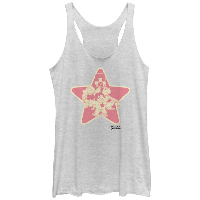 fifth sun Women's Steven Universe Crystal Gems Racerback Tank Top