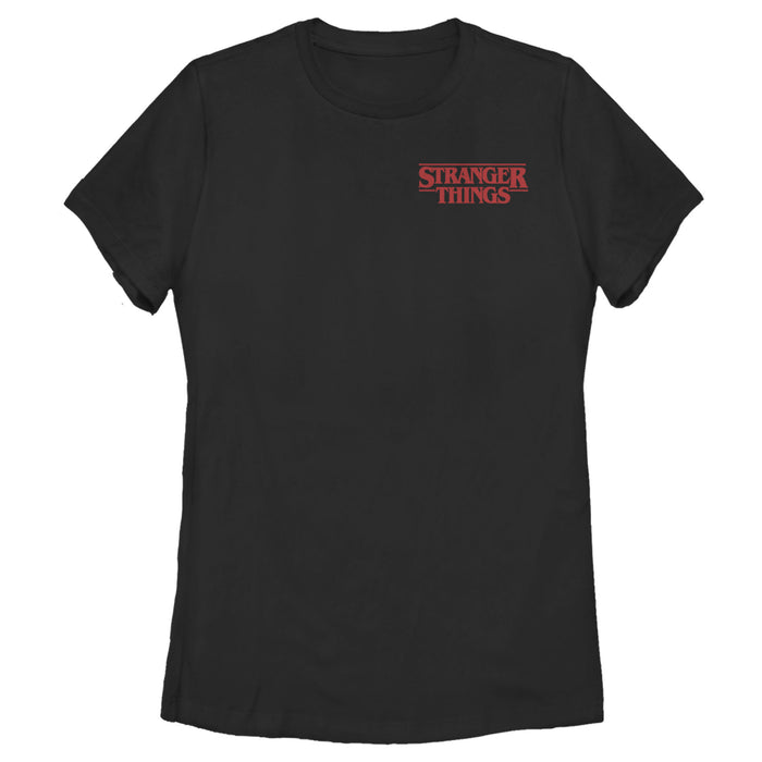 fifth sun Women's Stranger Things Bold Logo Badge T-Shirt