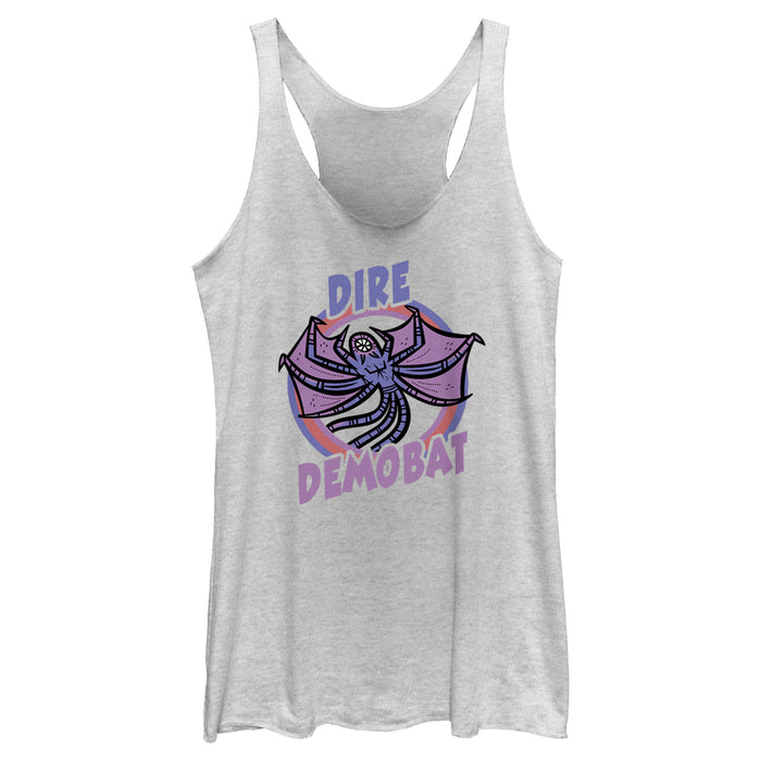 fifth sun Women's Stranger Things Demobat Monster Drawing Racerback Tank Top