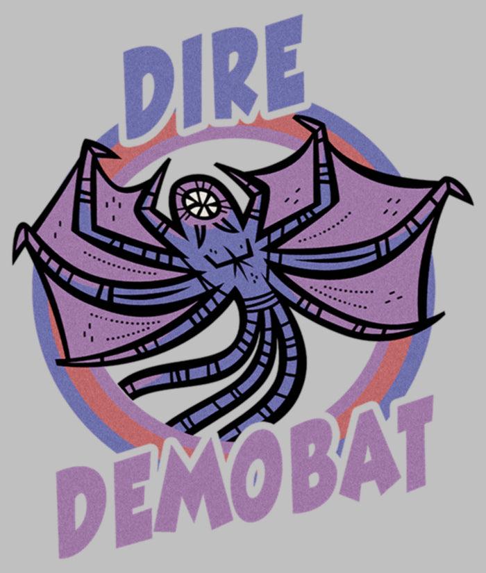 Fifth Sun Women's Stranger Things Demobat Monster Drawing T-Shirt