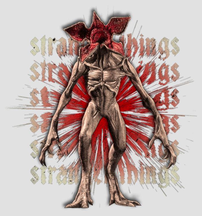Fifth Sun Women's Stranger Things Demogorgon Monster Logo Stacked Racerback Tank Top