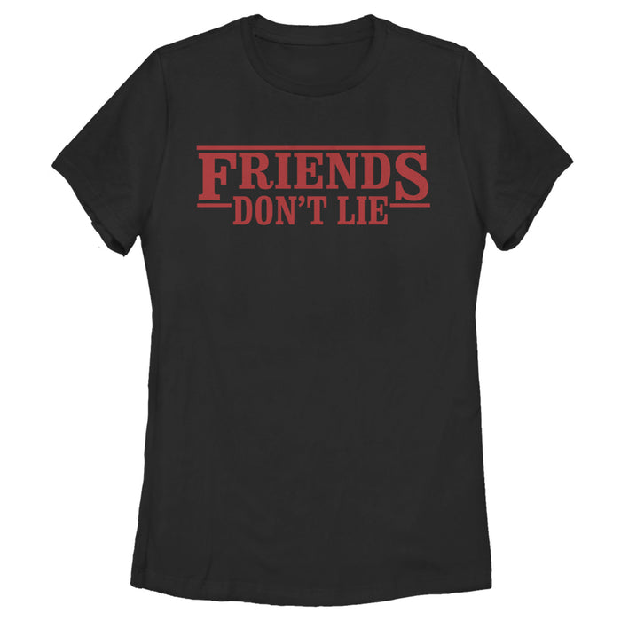 fifth sun Women's Stranger Things Don't Lie Logo Style T-Shirt