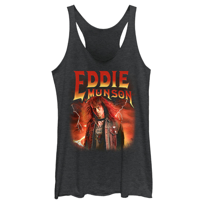 fifth sun Women's Stranger Things Eddie Munson Metalhead Racerback Tank Top
