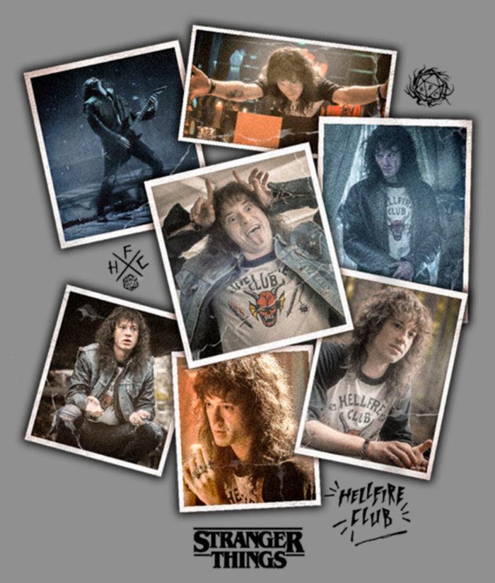 Fifth Sun Women's Stranger Things Eddie Munson Photo Dump Racerback Tank Top