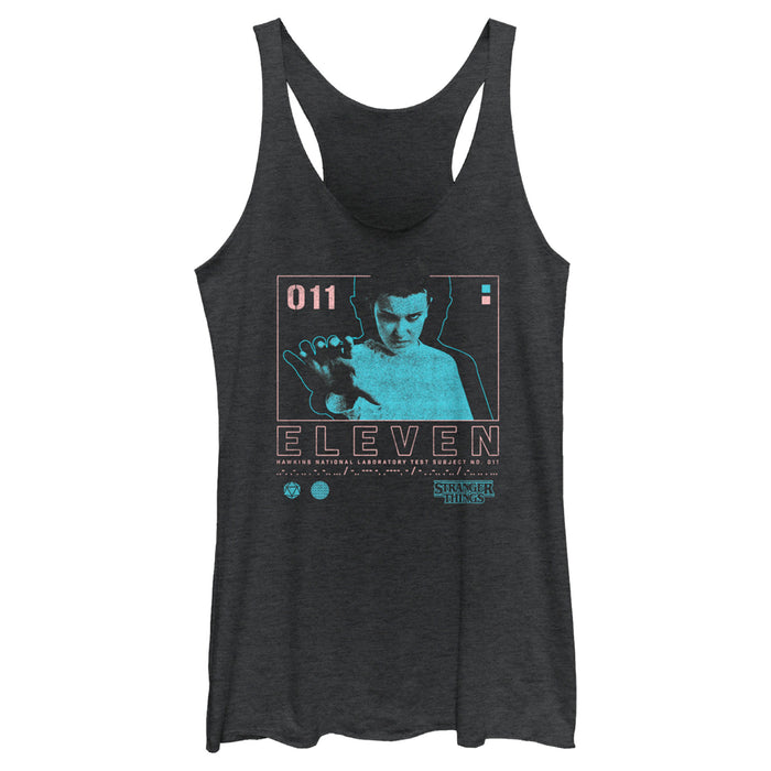 fifth sun Women's Stranger Things Eleven Boxed Up Racerback Tank Top