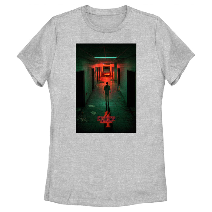 Fifth Sun Women's Stranger Things Four Friends Rift Apocalypse Poster T-Shirt