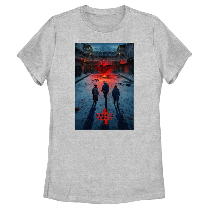 Fifth Sun Women's Stranger Things Four Friends Rift Apocalypse Poster T-Shirt