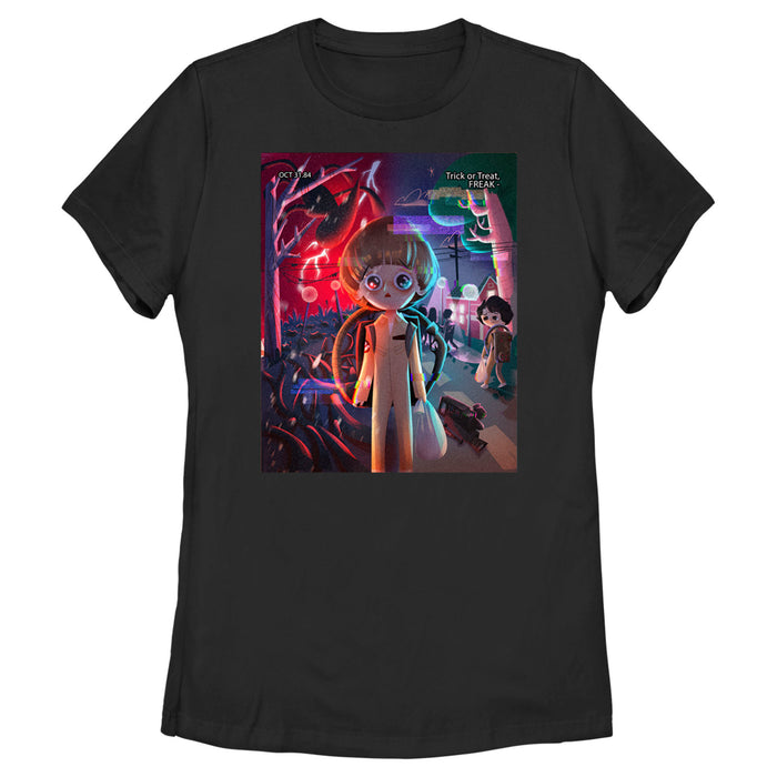 fifth sun Women's Stranger Things Ghostbuster Will and Mike T-Shirt