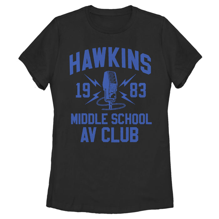 fifth sun Women's Stranger Things Hawkins AV Club 1983 T-Shirt