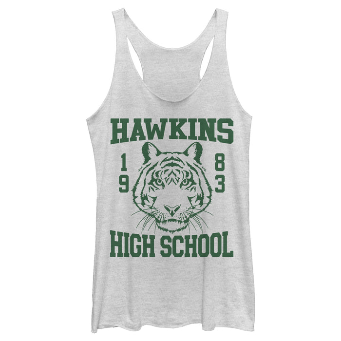 fifth sun Women's Stranger Things Hawkins High School Tiger 1983 Racerback Tank Top