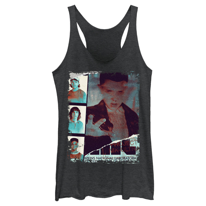 fifth sun Women's Stranger Things Hawkins Lab Gang Racerback Tank Top