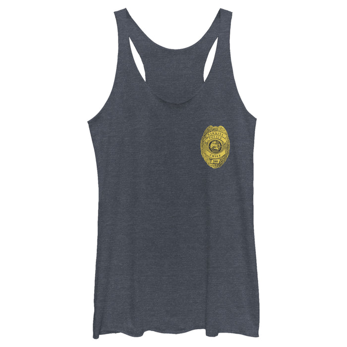 fifth sun Women's Stranger Things Hawkins Police Badge Costume Racerback Tank Top