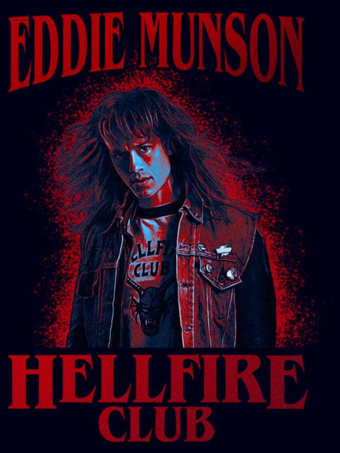 Fifth Sun Women's Stranger Things Hellfire Club Eddie Munson T-Shirt