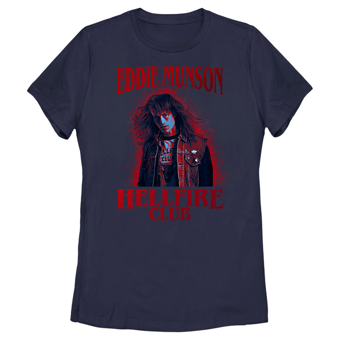 fifth sun Women's Stranger Things Hellfire Club Eddie Munson T-Shirt