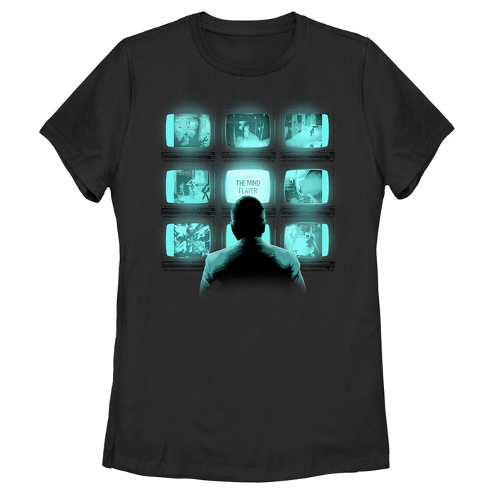 fifth sun Women's Stranger Things Jim Hopper Camera Surveillance T-Shirt