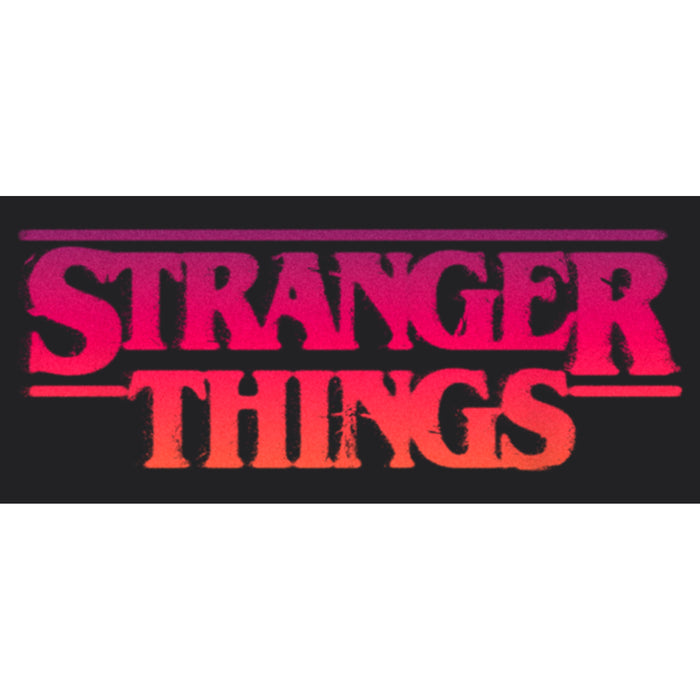 Fifth Sun Women's Stranger Things Pink Logo Racerback Tank Top