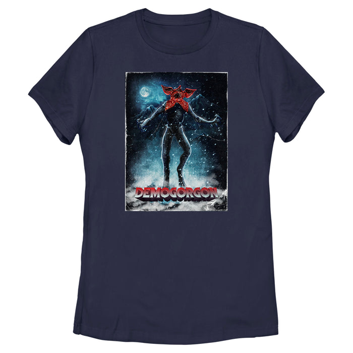 fifth sun Women's Stranger Things Prey Hunting Demogorgon T-Shirt
