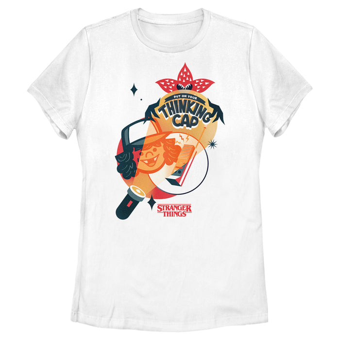 fifth sun Women's Stranger Things Put on Your Thinking Cap T-Shirt
