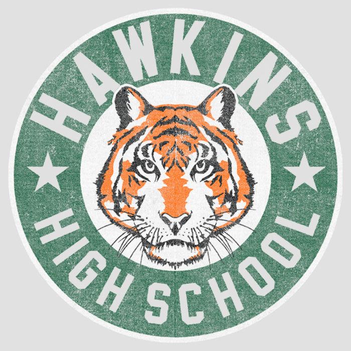 Fifth Sun Women's Stranger Things Retro Hawkins High School Tiger Mascot Racerback Tank Top