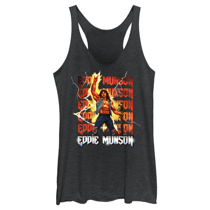 fifth sun Women's Stranger Things Rockstar Eddie Munson Racerback Tank Top