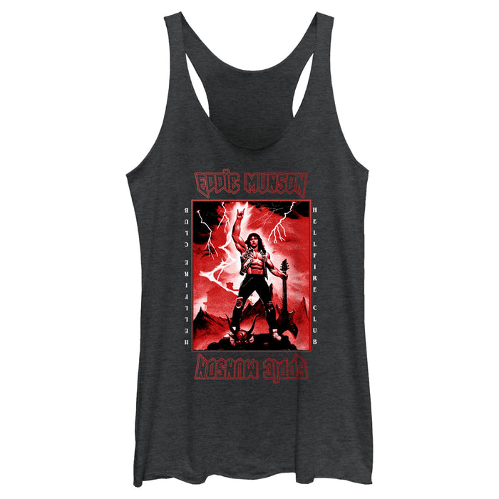 fifth sun Women's Stranger Things Rockstar From Hellfire Club Eddie Munson Racerback Tank Top
