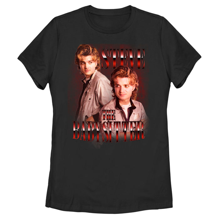 fifth sun Women's Stranger Things Steve The Babysitter T-Shirt
