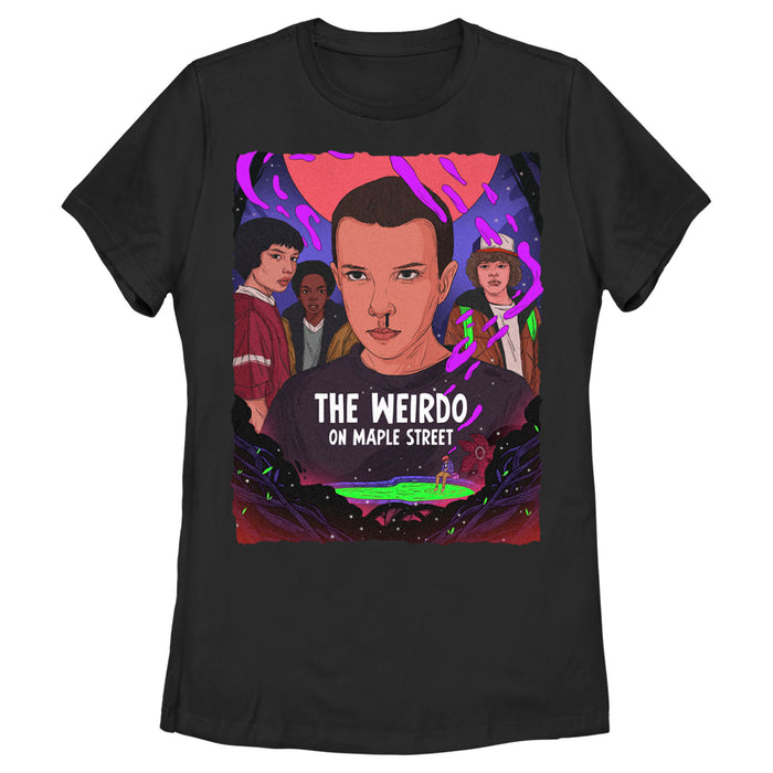 fifth sun Women's Stranger Things The Weirdo on Maple Street T-Shirt