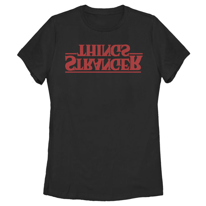 fifth sun Women's Stranger Things Upside Down Logo T-Shirt