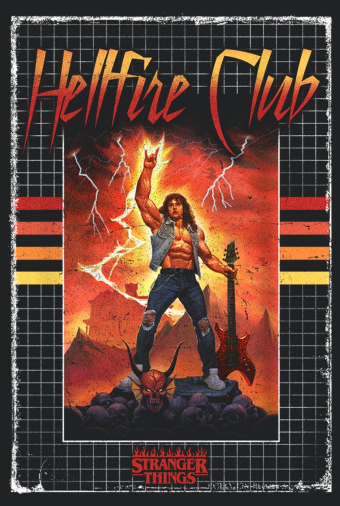 Fifth Sun Women's Stranger Things VHS Rockstar Eddie Munson Racerback Tank Top