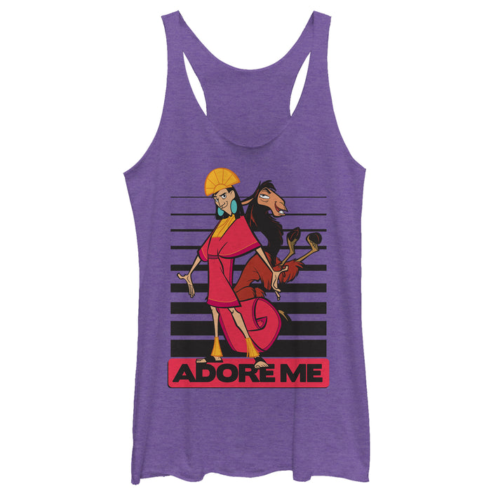 fifth sun Women's The Emperor's New Groove Adore Me Racerback Tank Top