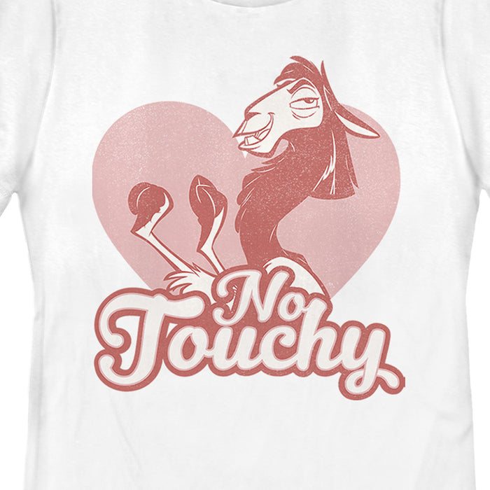 Fifth Sun Women's The Emperor's New Groove Valentine Kuzco No Touchy T-Shirt