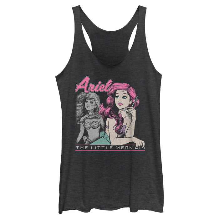 fifth sun Women's The Little Mermaid 90s Ariel Poster Racerback Tank Top