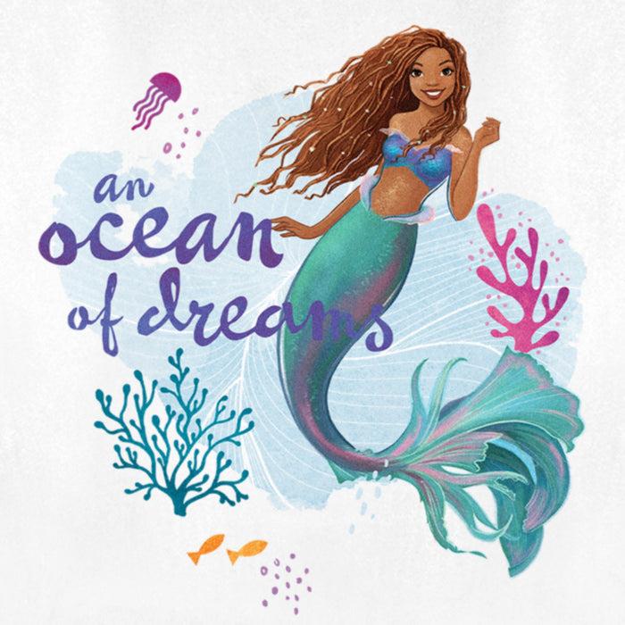 Fifth Sun Women's The Little Mermaid Ariel An Ocean Of Dreams Scene T-Shirt