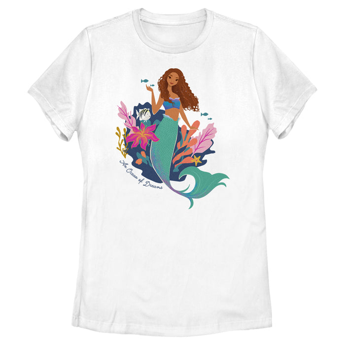 fifth sun Women's The Little Mermaid Ariel An Ocean of Dreams T-Shirt