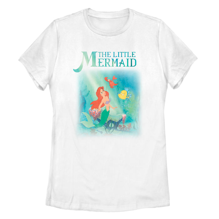fifth sun Women's The Little Mermaid Ariel and Friends T-Shirt
