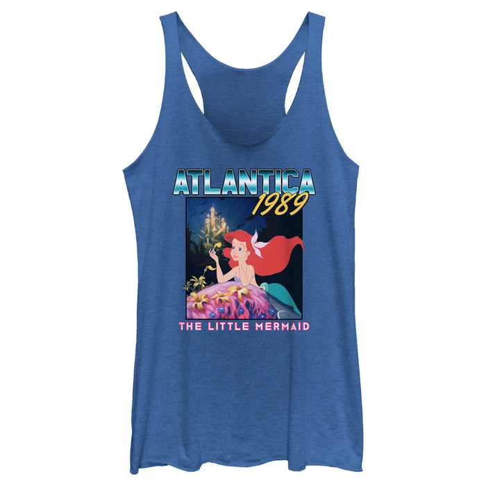 fifth sun Women's The Little Mermaid Ariel Atlantica 1989 Racerback Tank Top