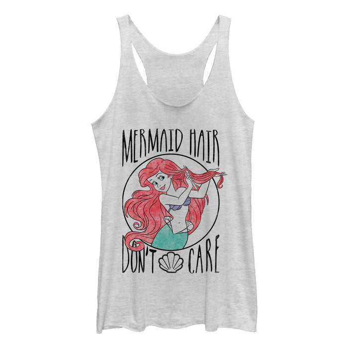 fifth sun Women's The Little Mermaid Ariel Hair Don't Care Racerback Tank Top