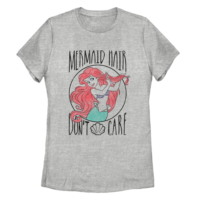 fifth sun Women's The Little Mermaid Ariel Hair Don't Care T-Shirt