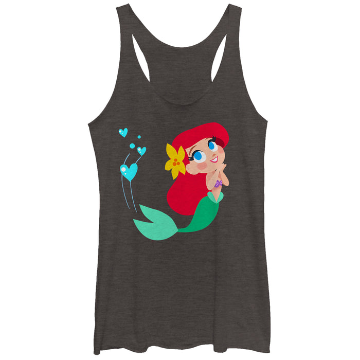 fifth sun Women's The Little Mermaid Ariel Love Racerback Tank Top