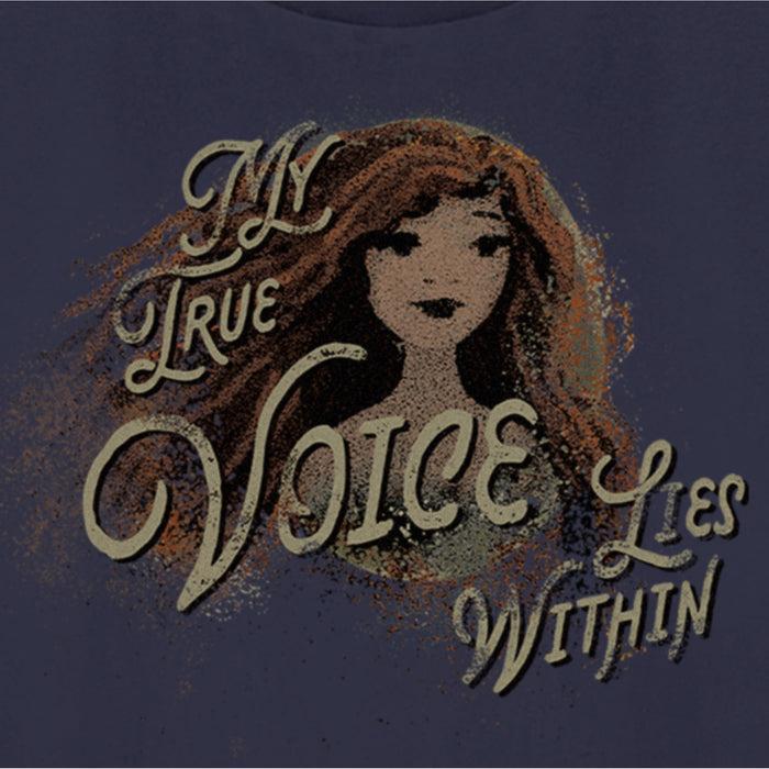 Fifth Sun Women's The Little Mermaid Ariel My True Voice Lies Within T-Shirt