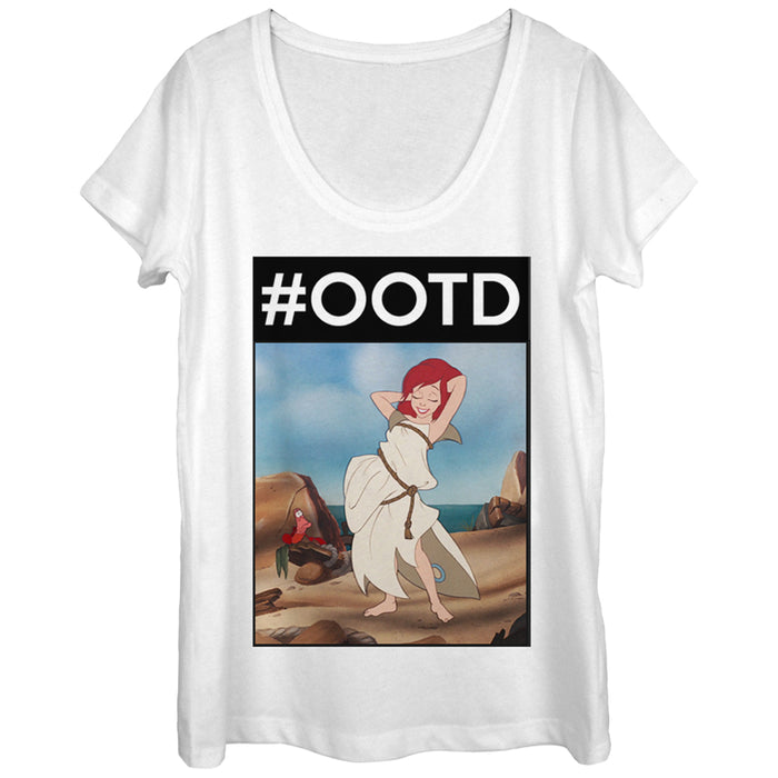 fifth sun Women's The Little Mermaid Ariel #OOTD Scoop Neck
