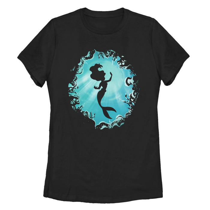 fifth sun Women's The Little Mermaid Ariel's Grotto T-Shirt