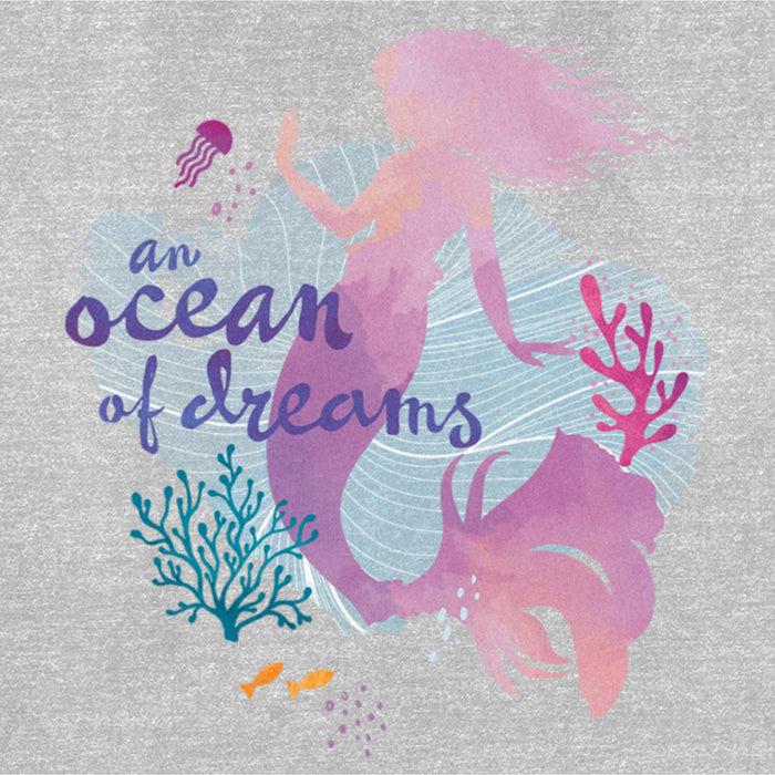 Fifth Sun Women's The Little Mermaid Ariel Silhouette An Ocean Of Dreams T-Shirt